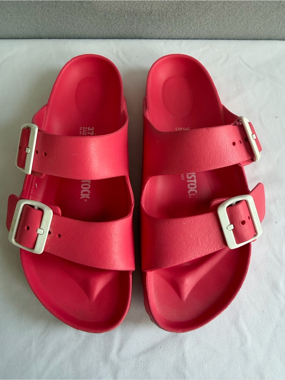 Birkenstock Arizona Sandals EVA Adjustable Buckle Strap s7 Women’s Pink